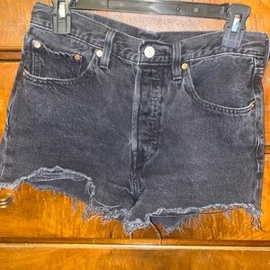 Levi 501 Black shorts. Size 27